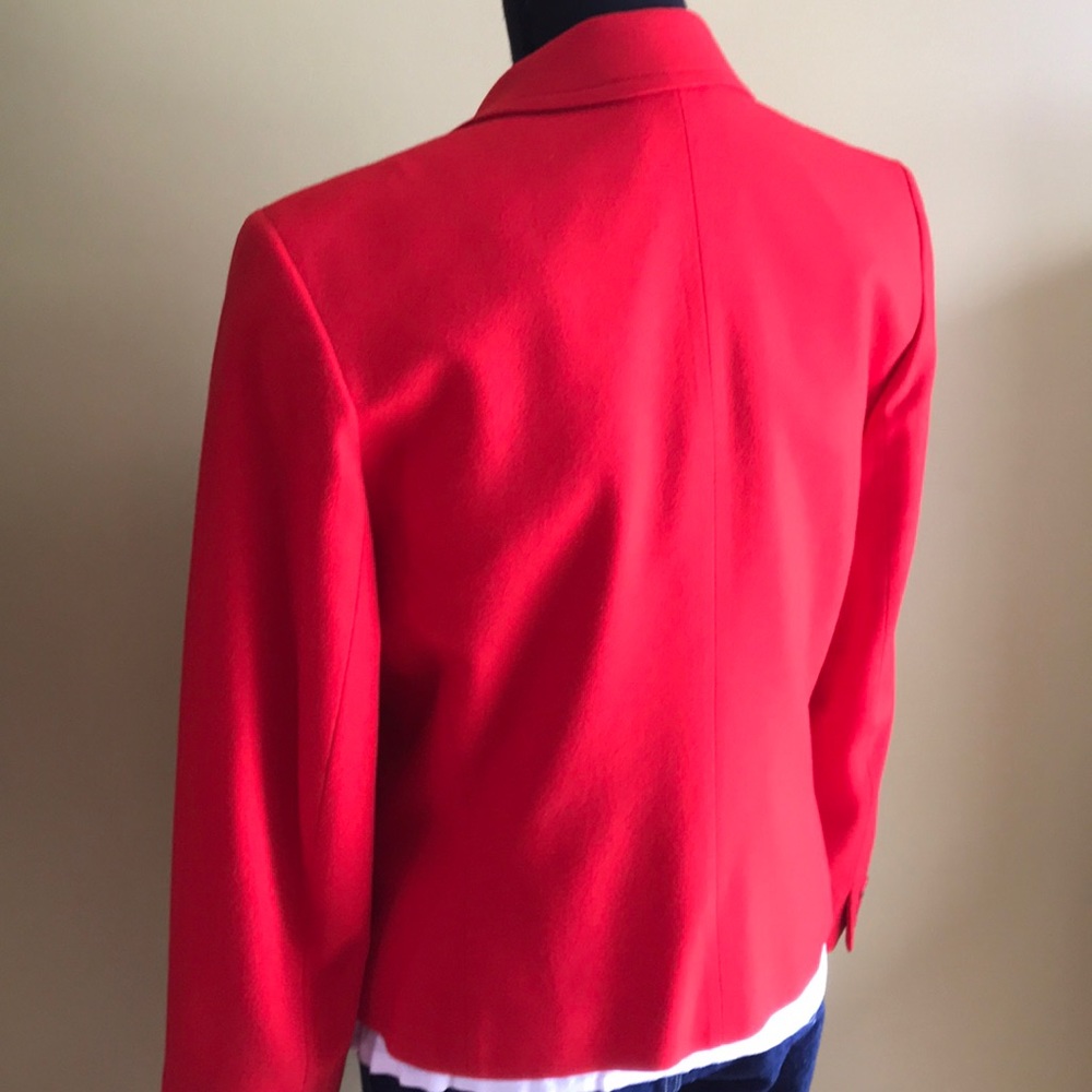 Vintage Pendleton Red Wool One Button Blazer - image 4